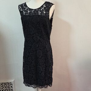 Banana Republic Black Lace Mini Dress
